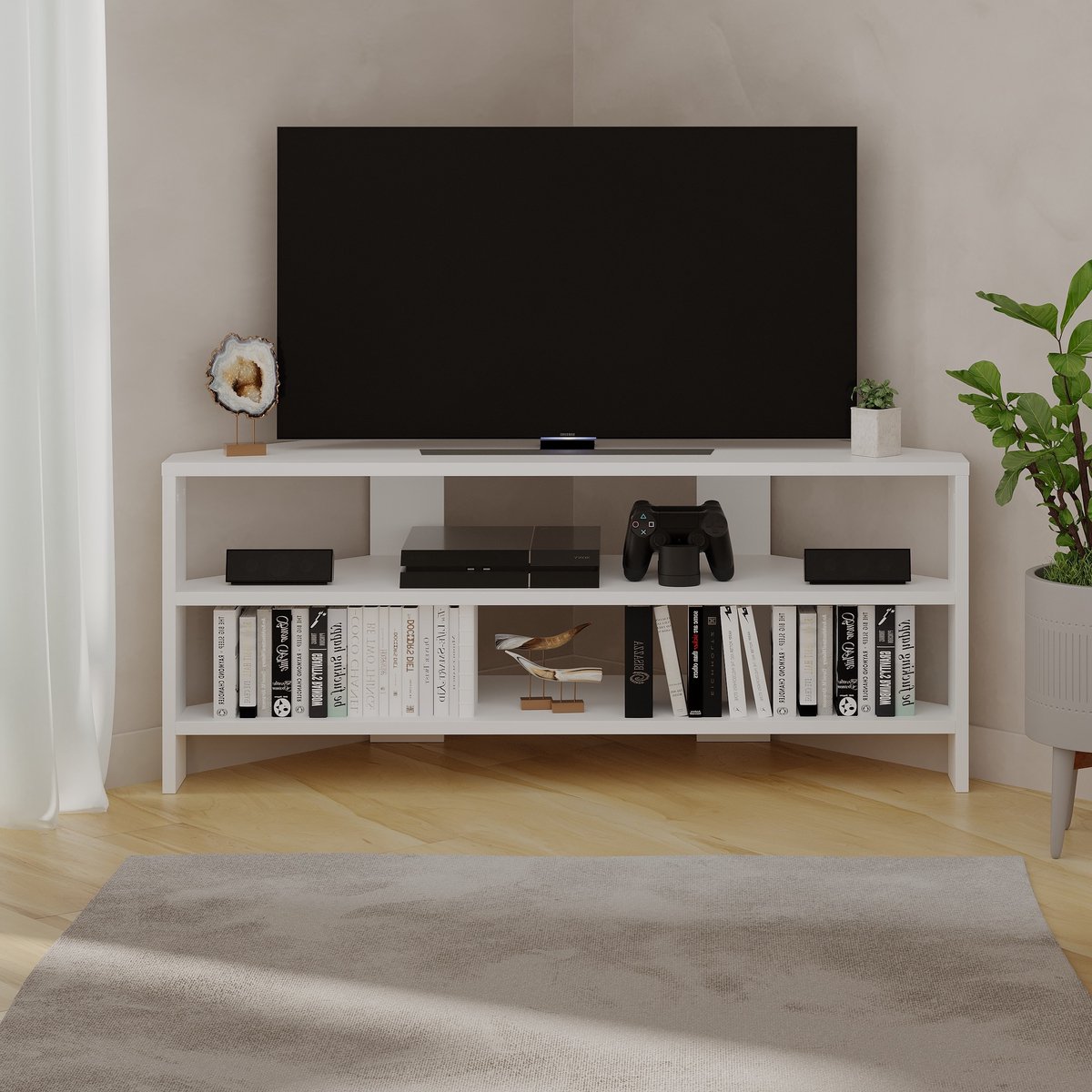 Calgary - TV-Meubel - met 3 deuren - Beige - 150 cm