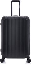 FOREIGN - Grote Koffer - 100 Liter - 28 Inch - The Vault Jet Black - Hardcase - TSA cijferslot - 360° Spinner Wielen - Zwart