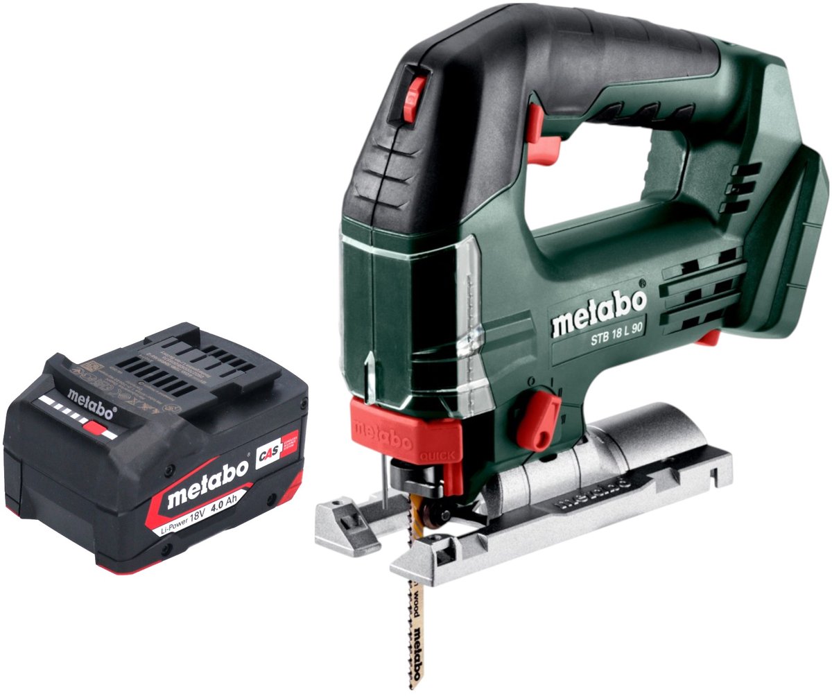 Metabo STB 18 L 90 accu-decoupeerzaag 18 V 90 mm + 1x accu 4,0 Ah - zonder lader