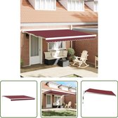 vidaXL Auvent rétractable automatique 400 x 300 cm Bordeaux