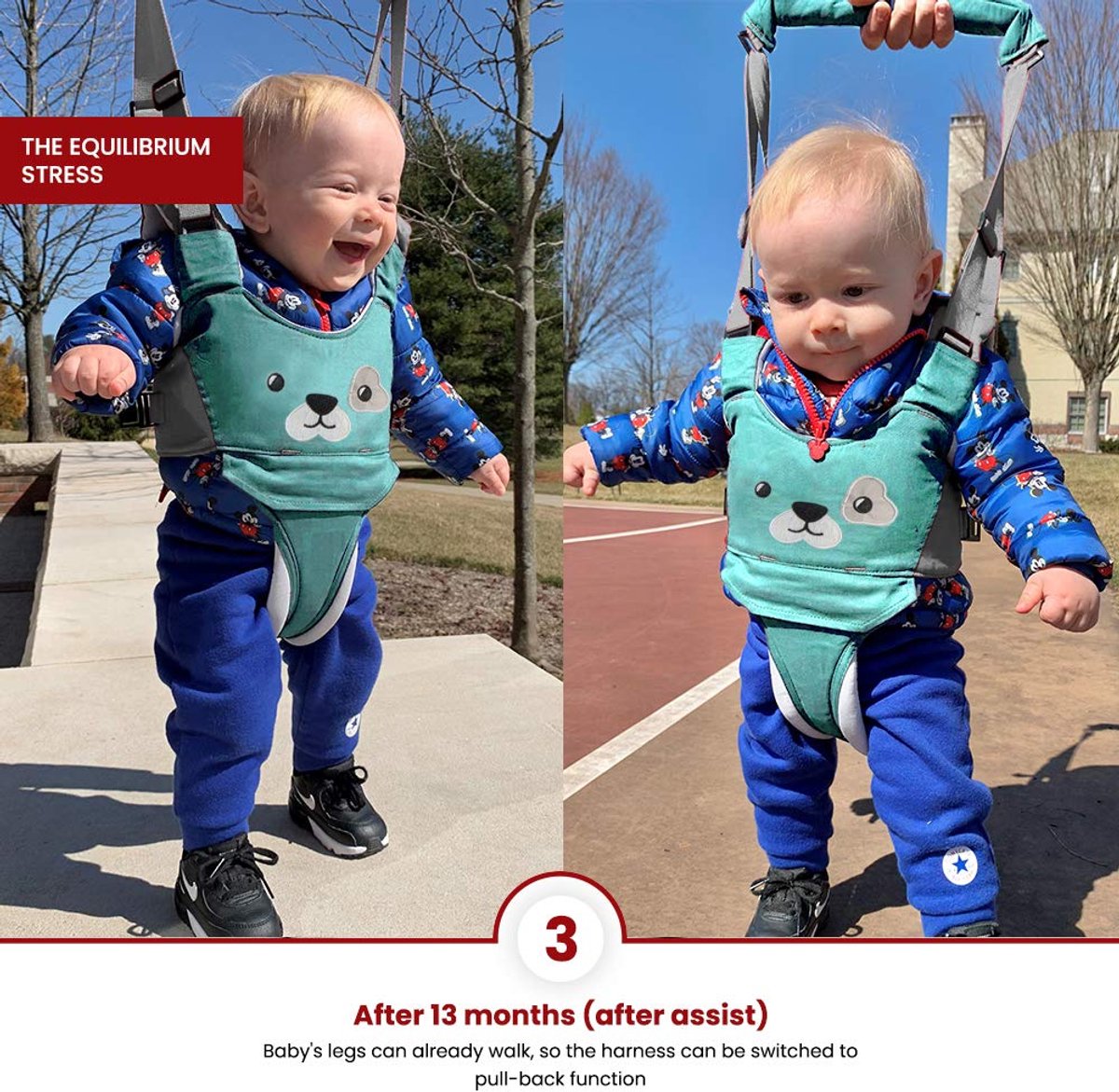 Baby Walker Assistant - Loopstoel Babywalker - Loopwagen - Loopstoel - Baby Walker - Leren Lopen - Baby Assistent - Peuter Harnas - Alternatief Loopwagen - Baby Loopstoeltje - groen – foto 6