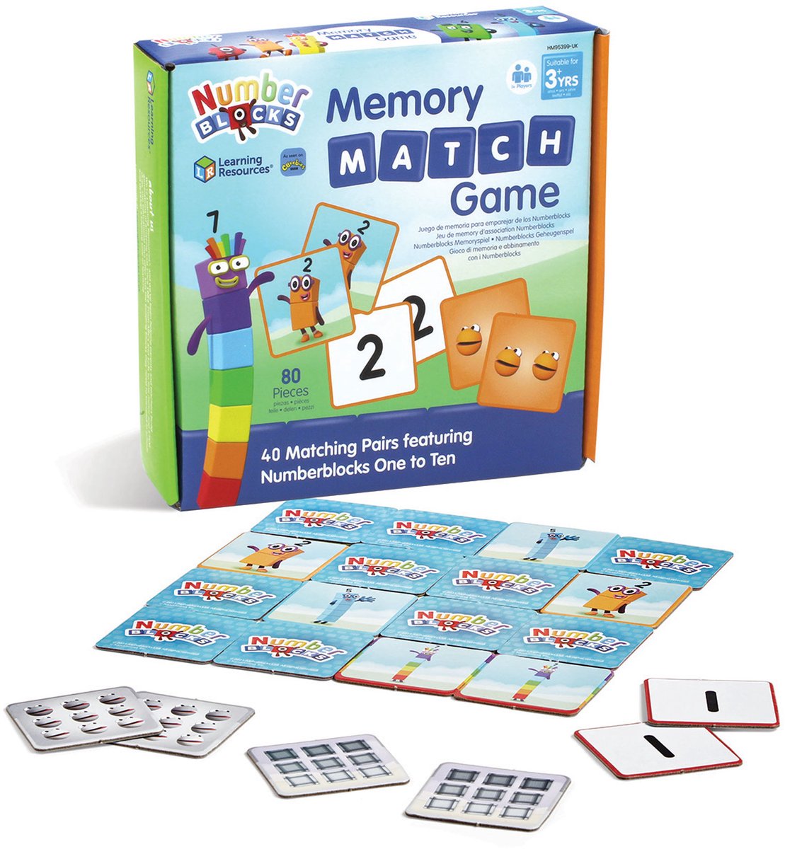 Learning Resources MathLink® Cubes Number Blocks - Rekenspel memory