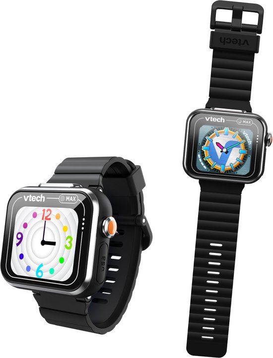 VTech smartwatch KidiZoom Max zwart - educatief kinderspeelgoed horloge.