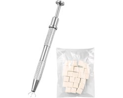 YUBBI Nagelspons Grijper - Gradient Ombre Nagelsponzen - Mini Sponges - Metalen Nail Art Tool - Inclusief 25 Sponsjes