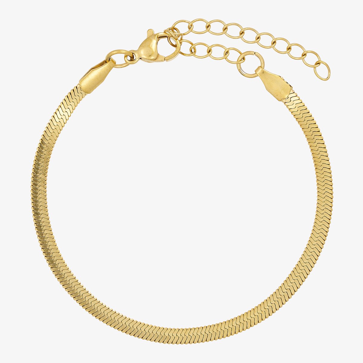 Wolff jewelry - Kleo - Gold Plated - armband - 3mm - Verguld - Goudkleurig - Waterproof - Dames - Cadeau - dochter - vrouw – vriendin – moeder - verjaardag