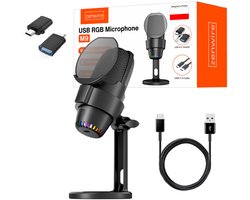 Microfoon - Zenwire M9 - Gaming / Streaming / Podcasting - Condensator XLR Microfoon - Gaming Microfoon - USB-C USB 3.0 - Filtr POP - Compatibel met Windows, Linux, iOS, Android - kabel 1,8 m