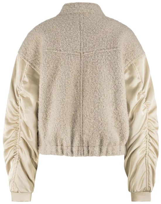Nukus - Jas Zand Nukus Baltimore Jacket Satin Jackets Zand Nkf13057