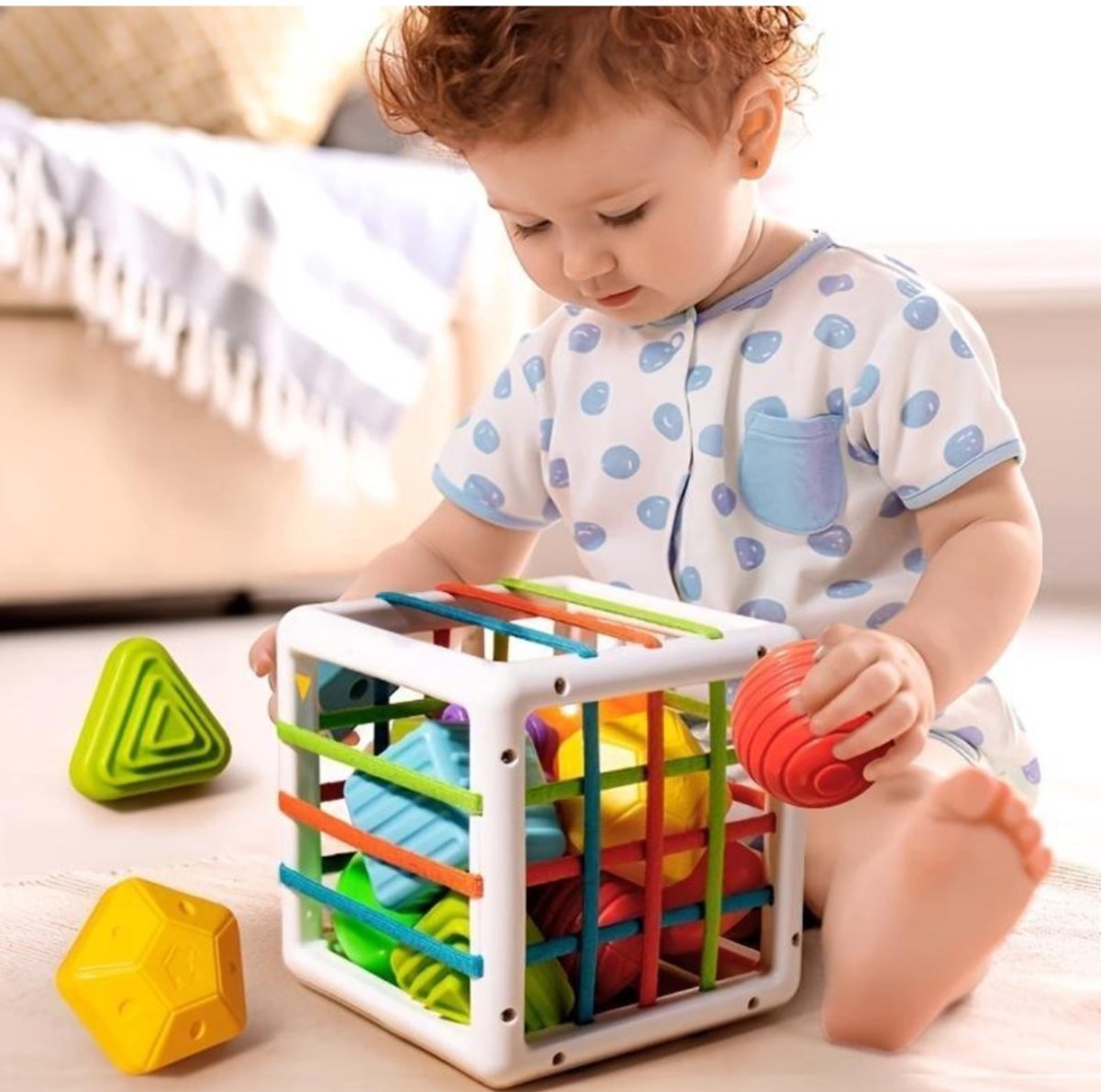 4 in 1 Alaire Speelgoed Set - Speelgoed - Baby Speelgoed - Baby Speelgoed 6 maanden - Educatief Speelgoed -Speelgoed 1 Jaar - Kinderspeelgoed - Stapeltoren - Activiteitenset — afbeelding 5