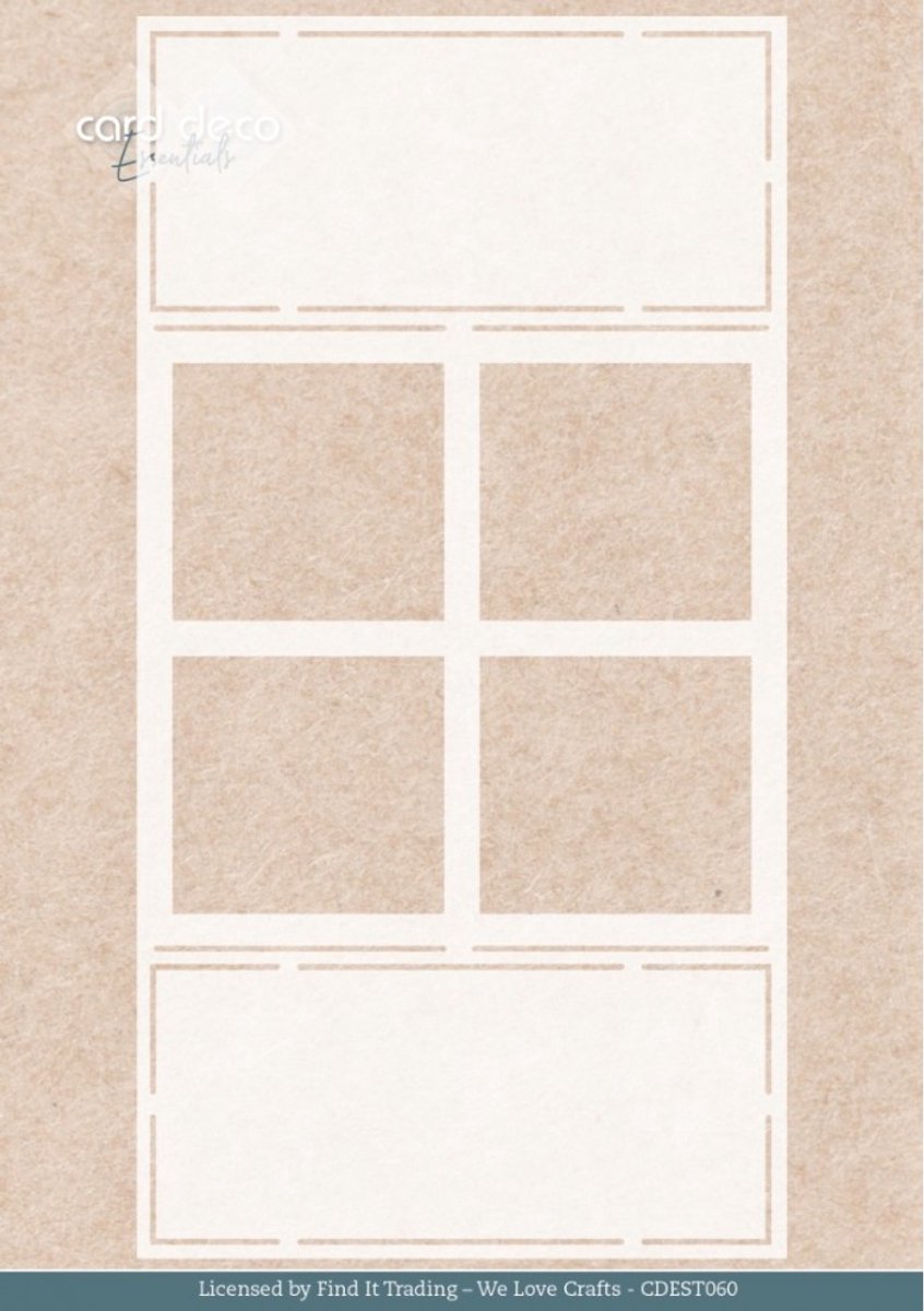 Stencil - Card Deco Essentials - Farm Window - A5