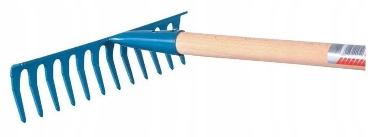 Floraland - Tuingereedschap - 12 Tands - 119 cm - Stalen Kop - Houten Steel