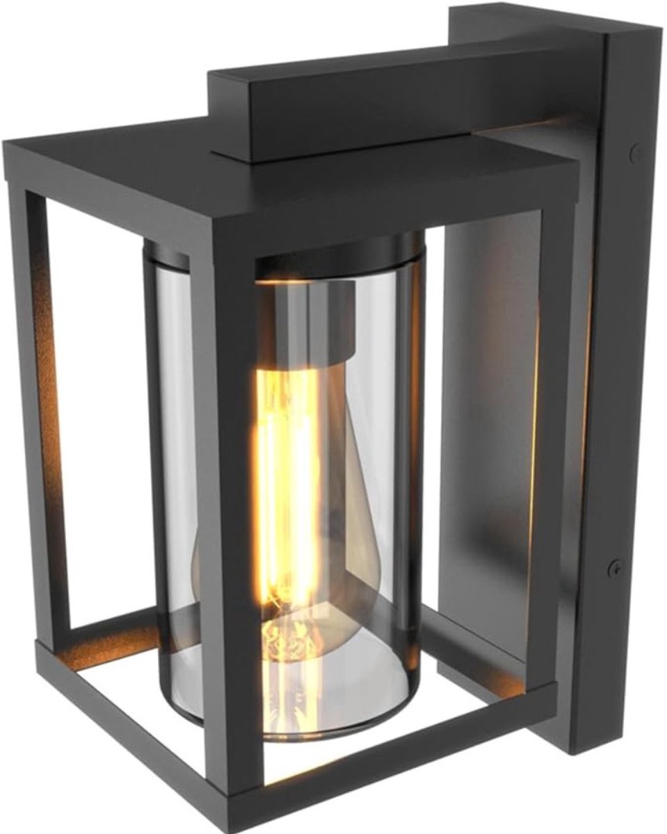 Thuys – Buitenlamp Dag Nacht Sensor – Met Bewegingssensor – 19cm x 19cm x 27cm – Zwart
