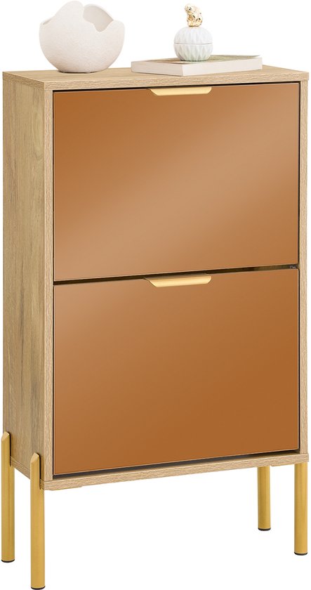 SoBuy Schoenenkast, Schoenenopslag, 2 Klapdeuren, Entreekast, 50 X 19 90 Cm Wit Fsr177 W 1534317221