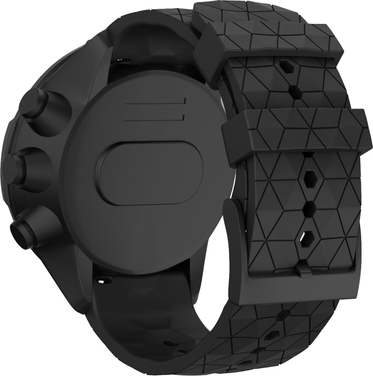 Geschik voor Suunto Sportwatch band 24 mm siliconen