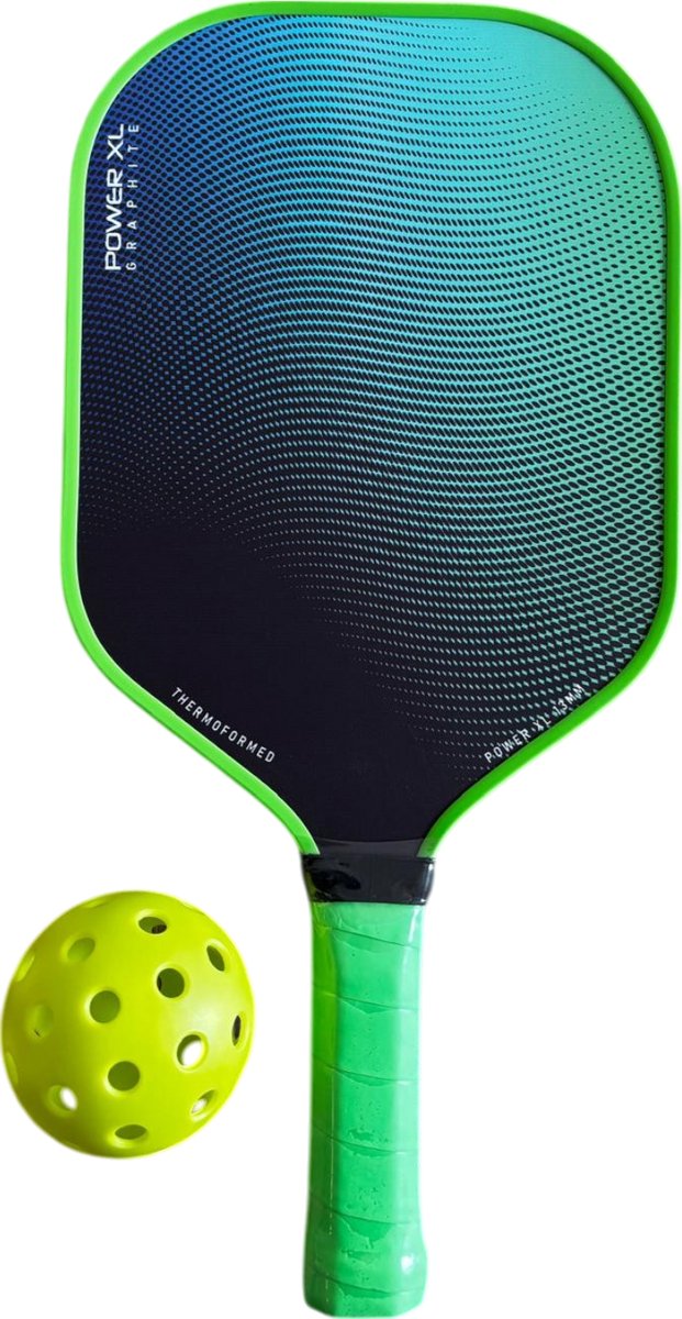 Pickleball Racket Guta Power XL Fluo Groen + Bal