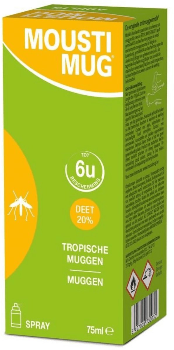 Moustimug 20% DEET Spray - 75 ml