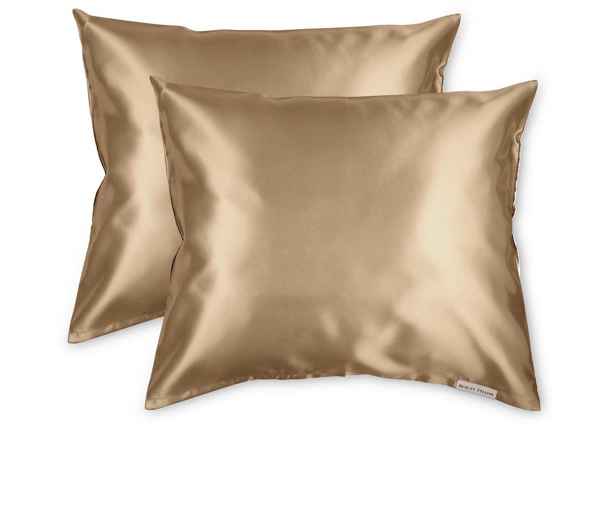 Beauty Pillow® - Satijnen Kussenslopen - Voordeelset - Duo Pack - 60x70 cm - Bronze