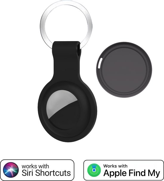 GPS Tracker Zonder Abonnement - Werkt met Find my - Zwart – Geschikt voor Apple iPhone sleutelhanger – Keyfinder - Tag WiseQ