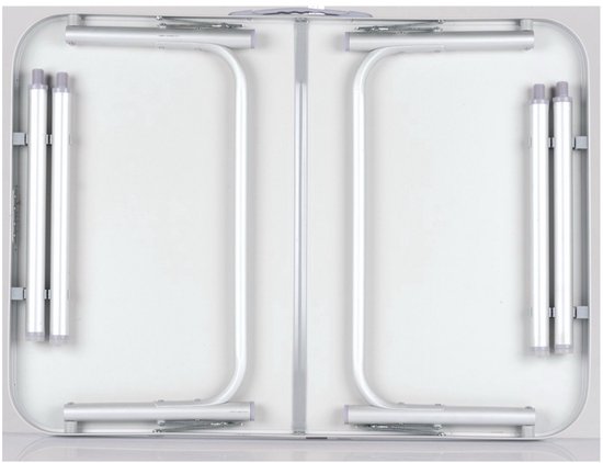 Draagbare Campingtafel 75x55x 56/26cm - Inklapbaar van Merkloos — afbeelding 2
