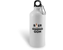Hacebo® - bier, nu ik je aandacht heb je bent een geweldige oom waterfles - Oom - de beste oom - verjaardagscadeau - verjaardag - cadeau - cadeautje voor oom - oom artikelen - kado - geschenk - gift - water fles - 400ML