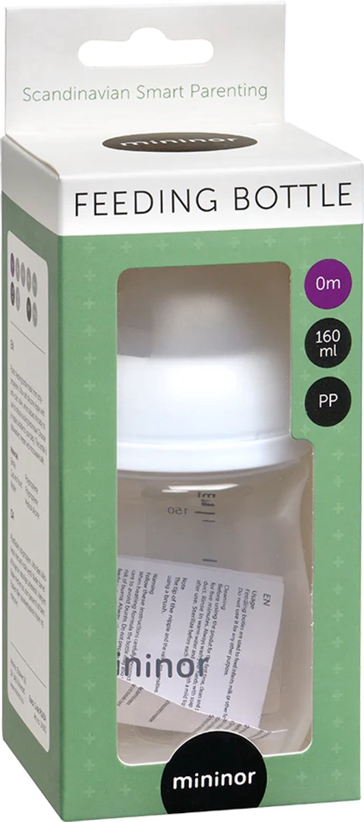Mininor babyfles - kunststof - 160 ml - vanaf 0 mnd van Mininor — afbeelding 2