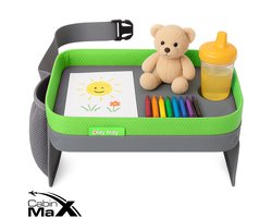 CabinMax Reistafel - Playtray voor Onderweg - Speeltafel voor Auto en Vliegtuig - Groen (play gy/gn)