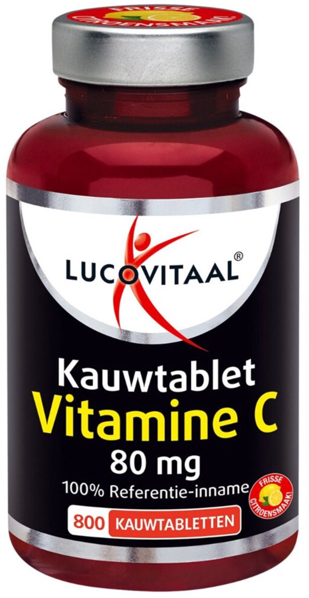 Goedkoopste Lucovitaal Vitamine C 80mcg Kauwtablet Citroen 800 tabletten