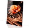 Oranje, bruin, zwart, wit, beige, Bloem, Surrealisme, Klaproos