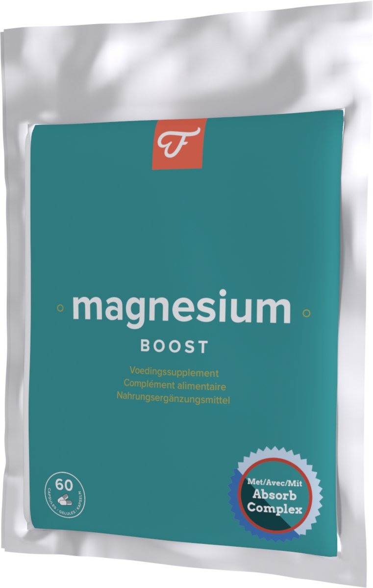Goedkoopste Foodie Magnesium Boost - Magnesiumsupplement - 60 capsules - Met 3 soorten Magnesium - Incl. Vitamine B12, B6, Actief Foliumzuur / Folaat (Quatrefolic®) en vitamine D