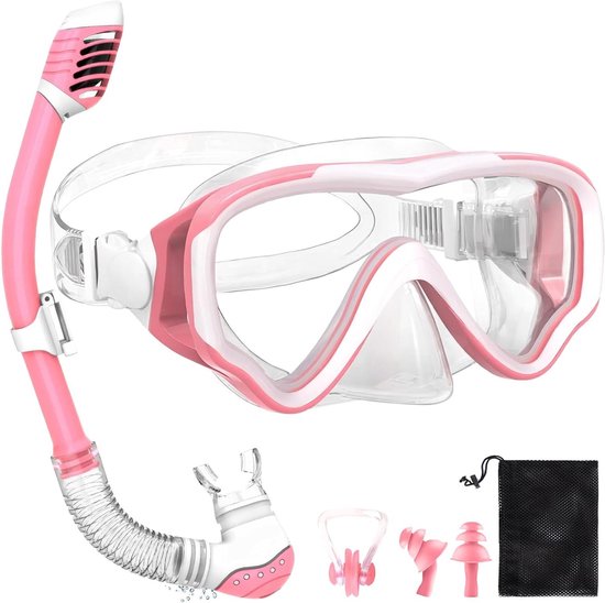Duikmasker Volgelaatsmasker Voor Kinderen, Met Anti-mist En Anti Mist En Anti Lekkage Technologie 180 Gezichtsveld Snorkelmasker Opvouwbaar Duikmasker