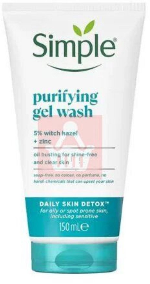 Simple Purifying Gezichtsreinigingsgel Daily Skin Detox Gel - 150ml