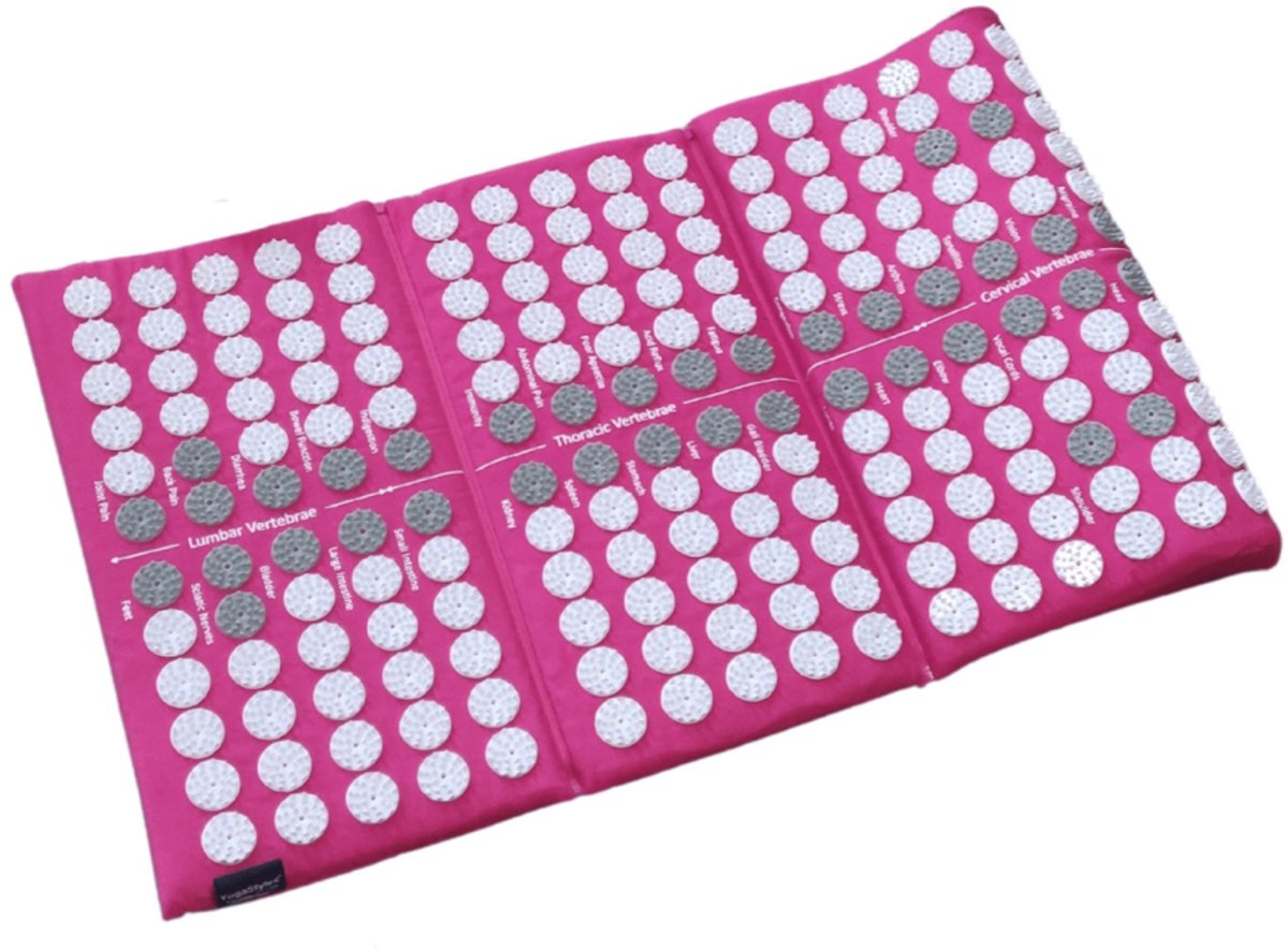 Goedkoopste YogaStyles Spijkermat 3-Fold / Acupressuur mat roze