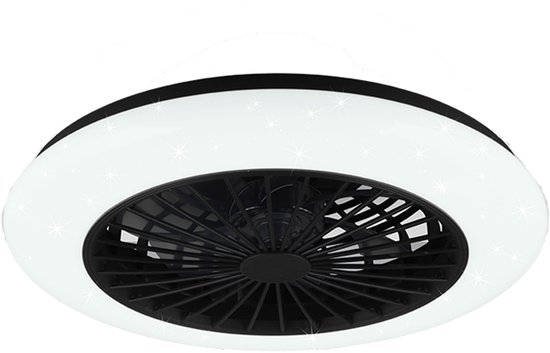Reality Leuchten Göteborg R64202131 Led Plafondventilator Met Verlichting Kunststof Mat Wit 6 Snelheden Zomer Winterwerking Afstandsbediening Dimmer Timer Nachtlampje Lichtkleur 3517609383