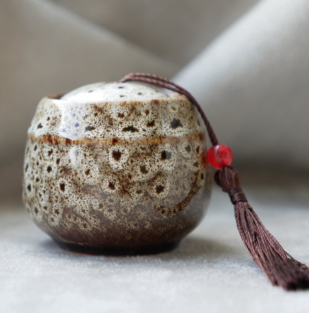 Urn - Mini Urn - Beige - Voor huisdieren honden katten of menselijk as