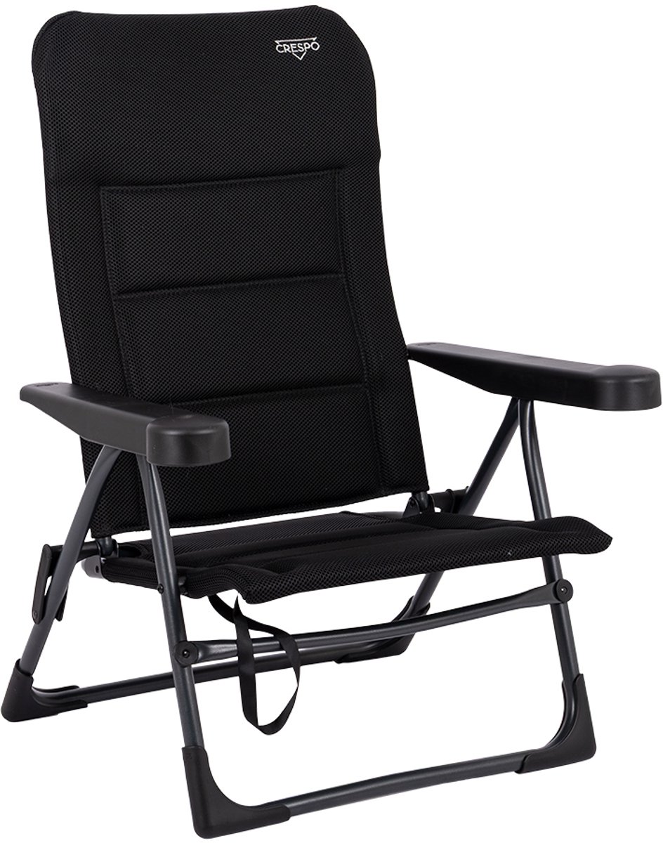 Bol.com Crespo - Strandstoel - AP/205 - Air-Deluxe - Zwart - Model 2025 aanbieding