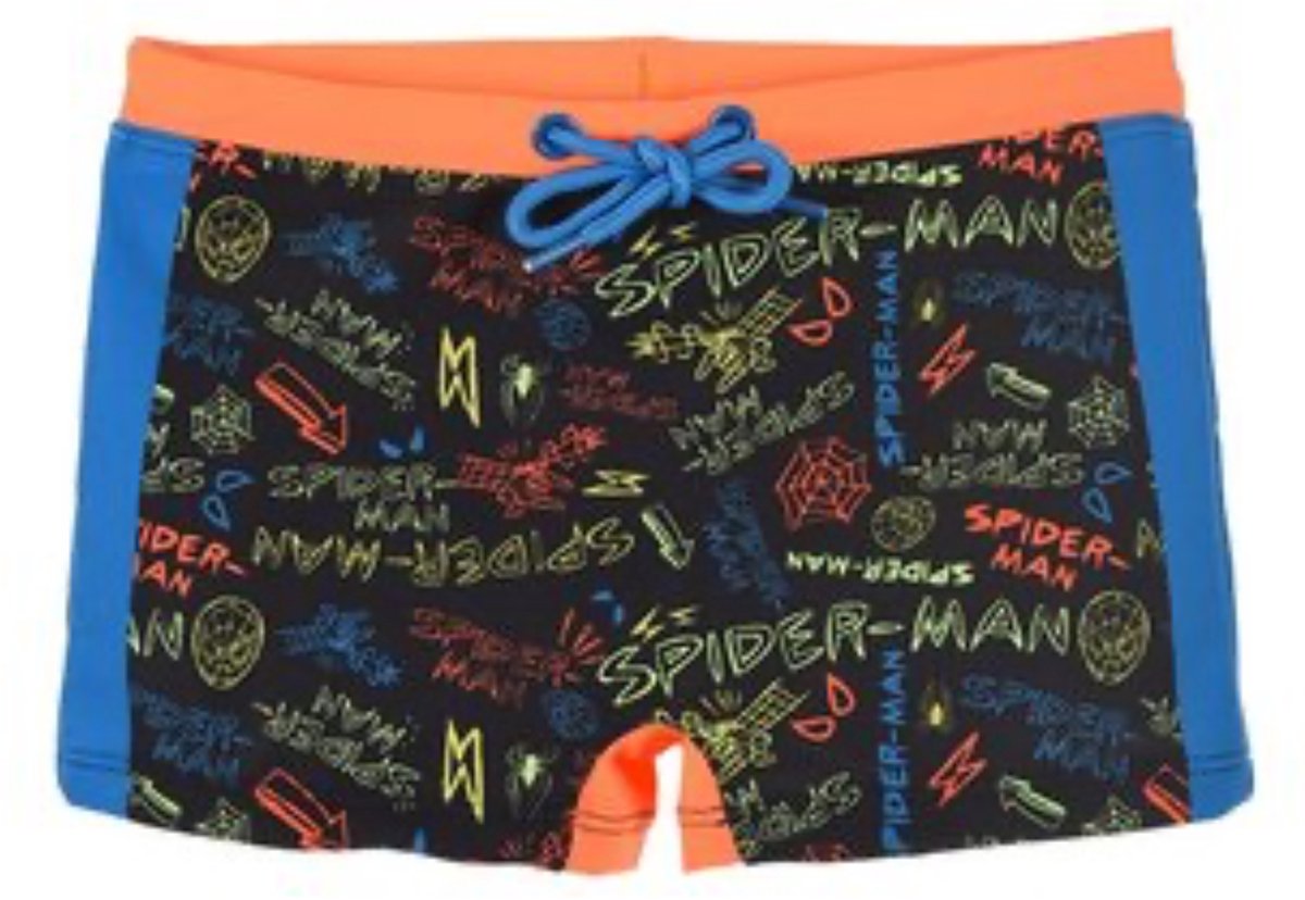 Marvel Spiderman Zwembroek - Zwemboxer - Fluor Oranje- Maat 110/116