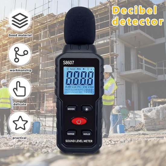 Decibelmeter - Geluidsmeter - dB Meter - Geluidsniveaumeter ...