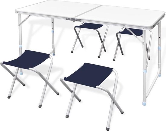 vidaXL-Campingtafel-inklapbaar-en-verstelbaar-aluminium-120-x-60-cm-4-stoelen