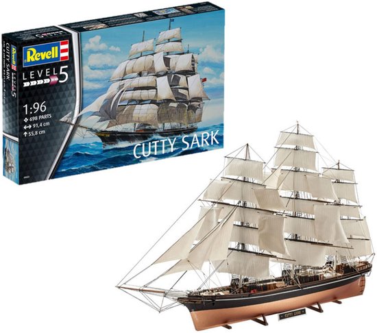 Revell Modelbouwpakket Militaire voertuigen - 05422 Cutty Sark Boat Plastic - 1:96 -