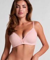 Hunkemöller Dames Lingerie Voorgevormde bh zonder beugel Lola - Roze - maat B75