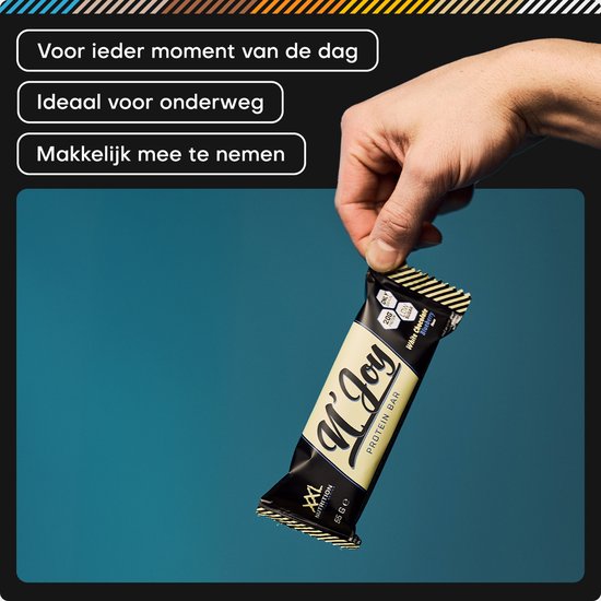 XXL Nutrition - N'Joy Protein Bar - 20 Gram Eiwit - Eiwitrepen & -snacks, Proteine Repen - Smeuďge Eiwit Reep én Hoog in Eiwit - Diverse Smaken - Peanut Butter & Caramel - 15 Pack van XXL Nutrition — afbeelding 5