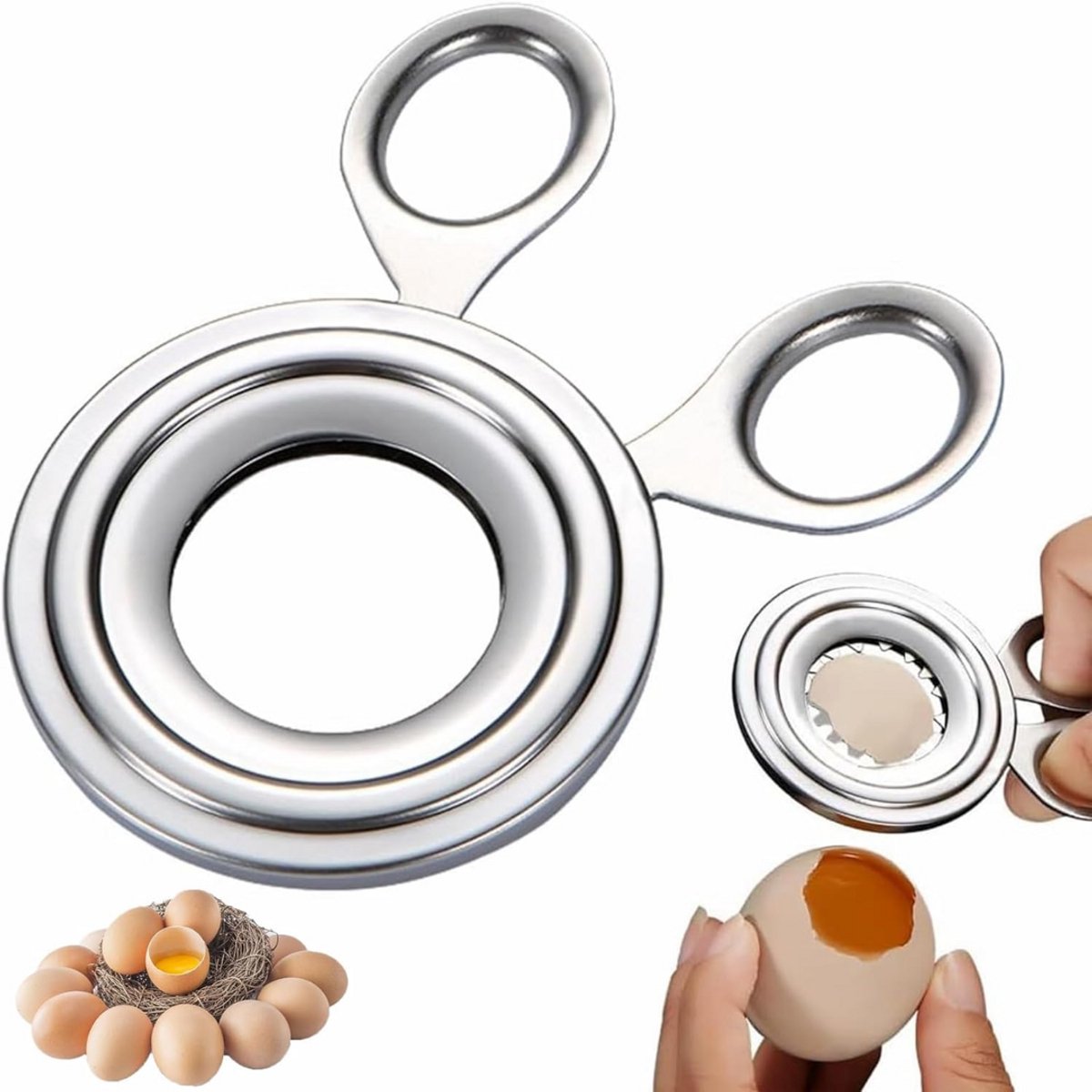CLGP® Eiersnijder Vaatwasserbestendig - Eierprikker - Champignonsnijder