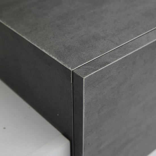 Meuble TV LED - Buffet TV - Meuble bas - Centre de Divertissement TV moderne avec étagère en Verres - Console TV avec rangement - Meuble Médias pour jeux vidéo