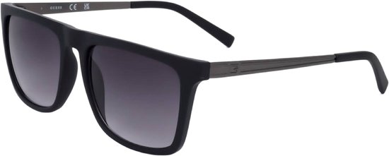 Guess - GF0173 - Zonnebril - Unisex - Zwart - Paarsblauwe lens van Merkloos — afbeelding 4