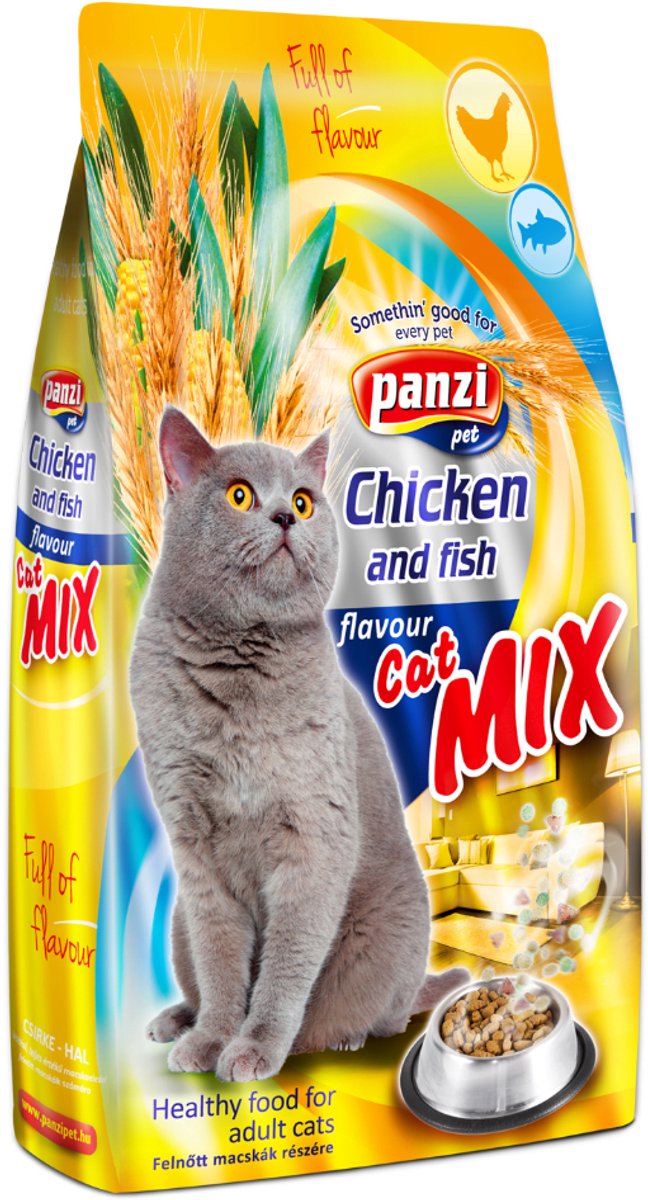 Panzi Pet Regular Cat – Kattenbrokken met kip – Complete kattenvoeding voor binnen- en buitenkatten – 400g