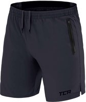 Short léger Elite Tech avec poches zippées pour homme - Gris fumé (Grijs)