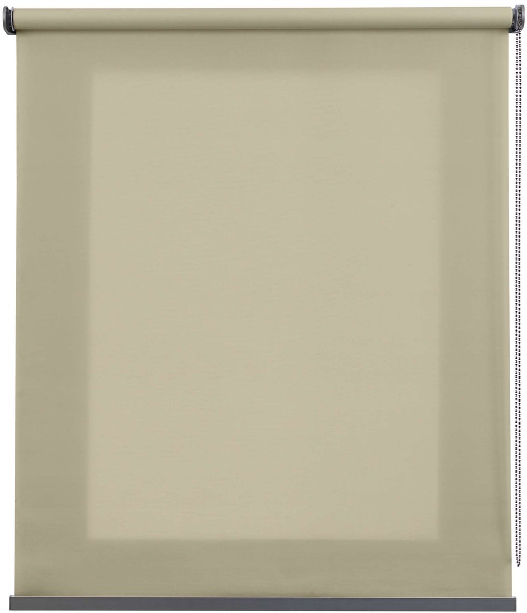 Storesdeco - Premium doorschijnend rolgordijn met aluminium afwerkingen, stenen kleur 160x250 cm
