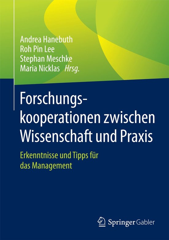 Forschungskooperationen zwischen Wissenschaft und Praxis - cover