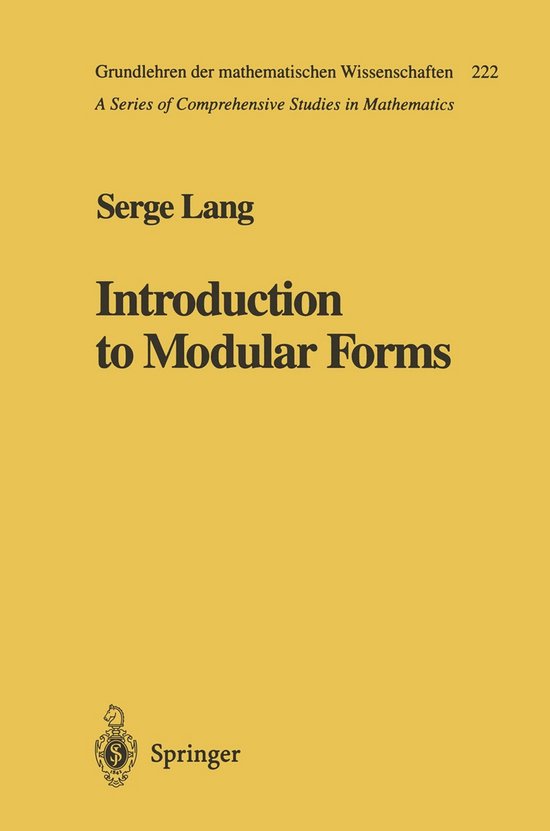 Introduction to Modular Forms - cover