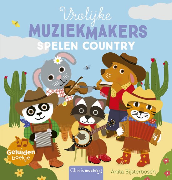 Geluidenboek. Vrolijke muziekmakers spelen country - cover
