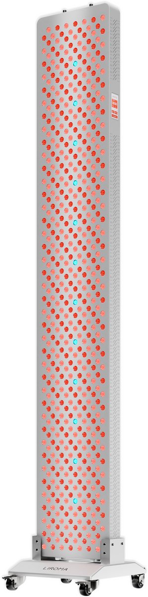 LIROMA® Red Light Therapy RL600 - 7 Golflengten - Anti-aging - Touchscreen - Voetstandaard - Infraroodlamp - Infraroodtherapie - Skincare Rood licht therapie - Collageen Lamp - Fibromyalgie - Lichttherapie